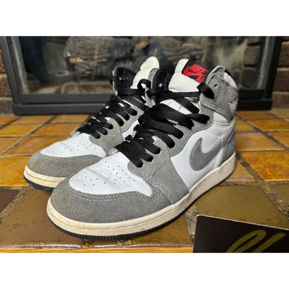 Youth 6y Air Jordan 1 Retro Washed Black Athletic Basketball Sneakers FD1437-051 - Picture 4 of 9